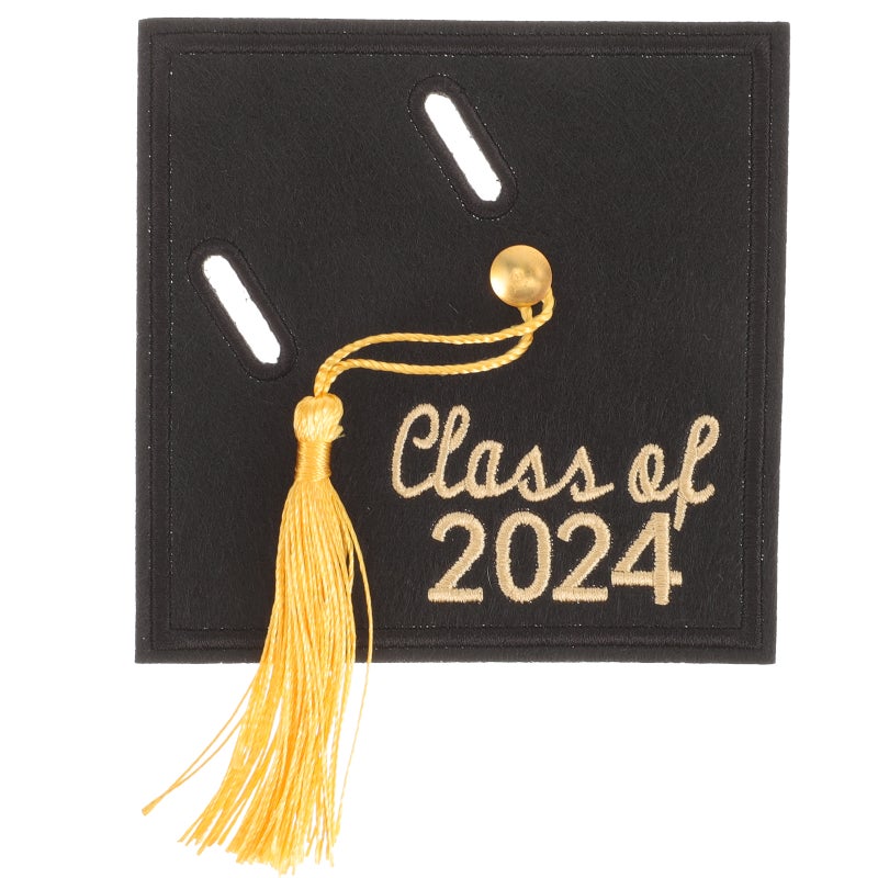 Party Decoration Graduation Money Clip with Embroidery and Tassel Design for Trendy Style - Image 1