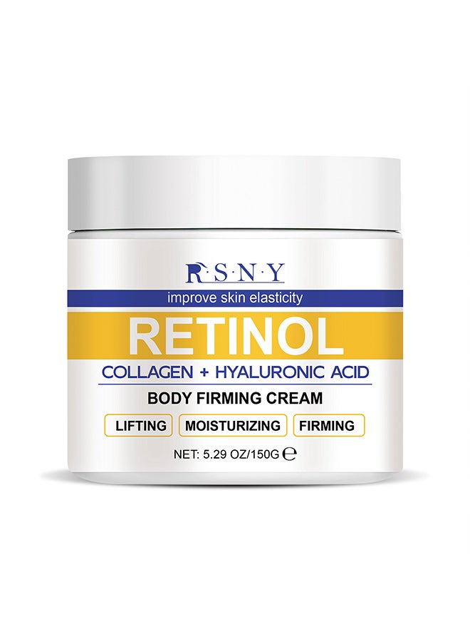 RSNY Big White Jar Retinol Body Firming Cream, Moisturizing, Rejuvenating - Image 1