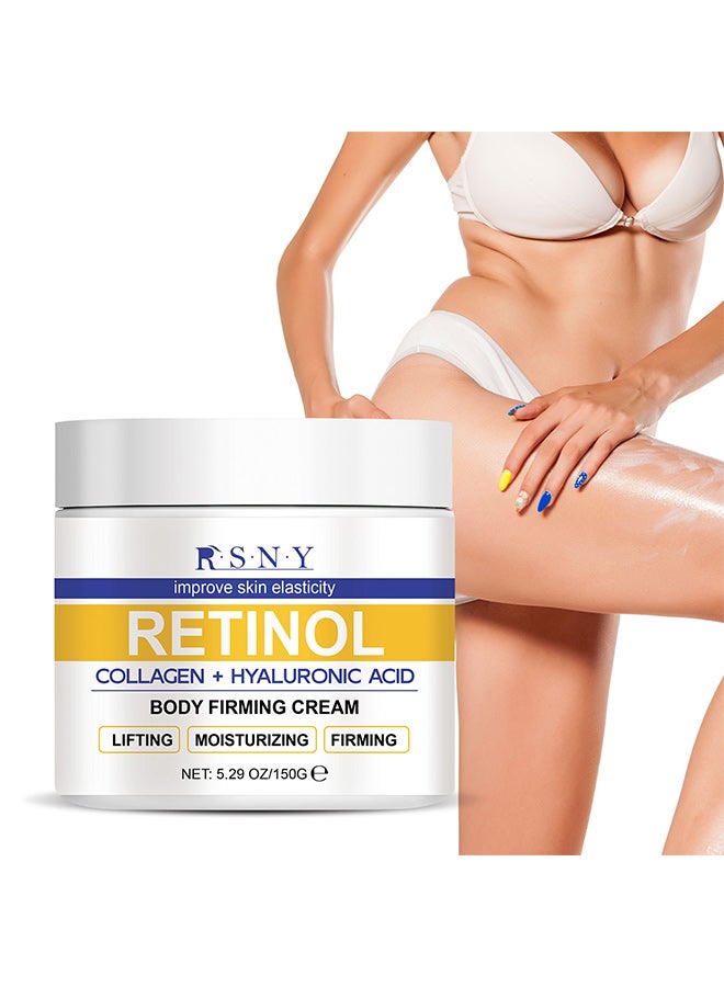 RSNY Big White Jar Retinol Body Firming Cream, Moisturizing, Rejuvenating - Image 2