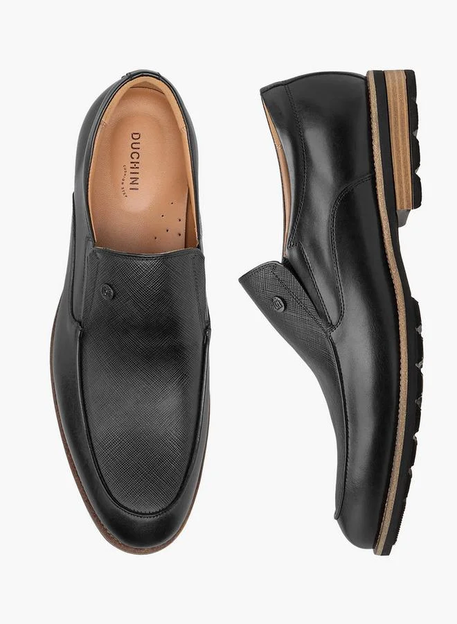 DUCHINI Men Slip-On Leather Loafers
