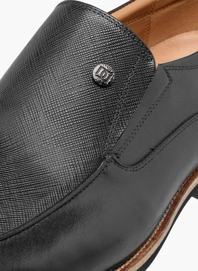 Duchini Black Men Slip-On Leather Loafers for Men | Best Price UAE