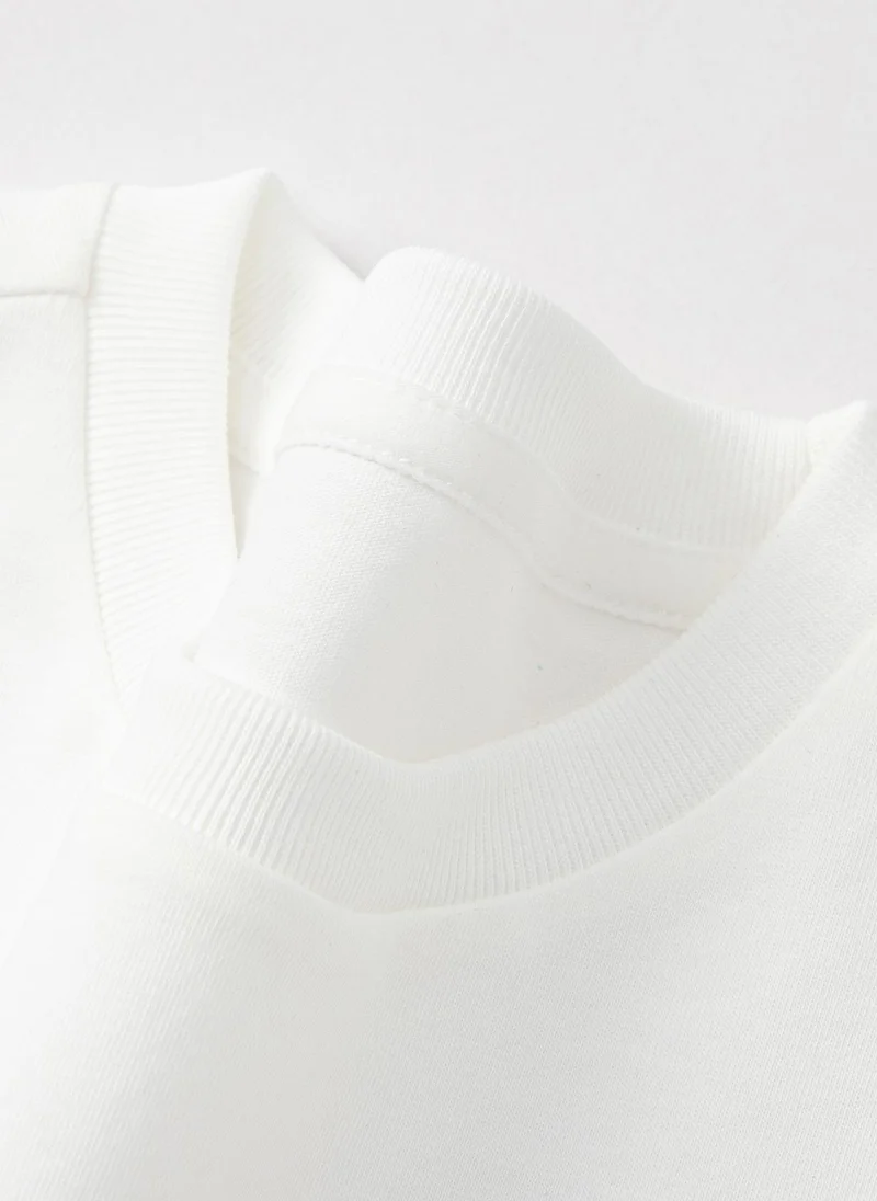 Balabala White Toddler Boys Round v-neck short-sleeved T-shirt for Men | Best Price UAE