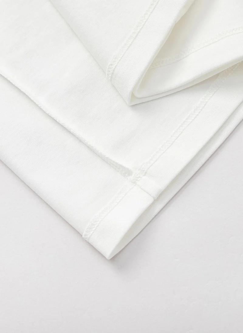 Balabala White Toddler Boys Round v-neck short-sleeved T-shirt for Men | Best Price UAE