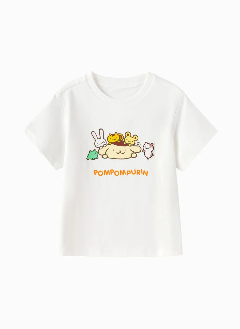 Toddler Boys Round v-neck short-sleeved T-shirt