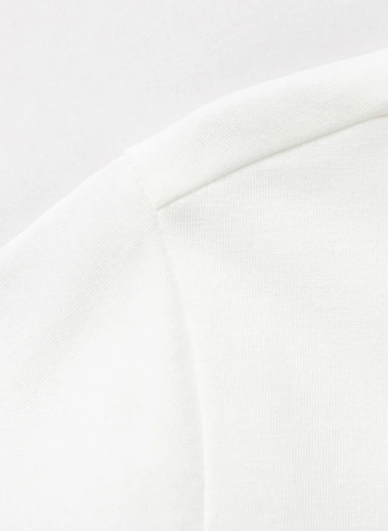 Balabala White Toddler Boys Round v-neck short-sleeved T-shirt for Men | Best Price UAE