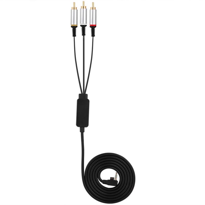 Wendry Audio Video Cable, AV Cable for PSP1000 2000 3000, Replacement Audio Video Cord, 1.5M Component ABS TV Cord AV Cable, AV Wire for PSP - Image 1