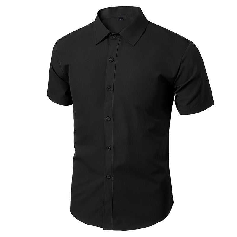 Business Shirt Men'S Long-Sleeved Non-Ironing Dress Slim-Fit Korean Style Professional Working Men'S White Casual Suit Shirt - Image 1