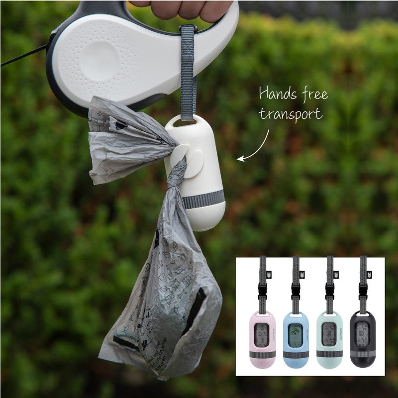 SVD.PET Dog Poop Bag Dispenser, Retractable Waste Bag Fits Any Dog Leash, Leak-Proof Waste Bags, Poop Bag Holder, Doggy Walking Accessory (Black) - Image 5