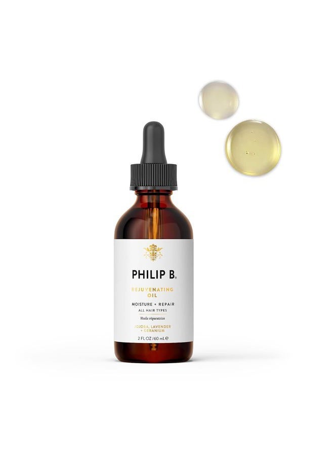 PHILIP B Rejuvenating Oil 2 oz. (60 ml) | Long-Term Hair Repair, Youthful Bounce, Strength and Shine - Image 1