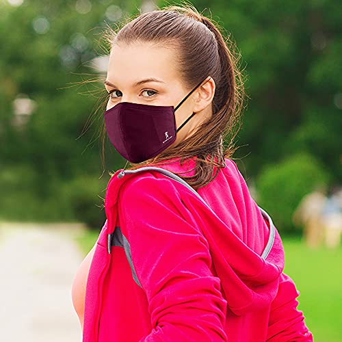 GIORDANO مجموعة أقنعة وجه خفيفة الوزن للجنسين من جيوردانو - 4 قطع للحماية الخارجية، فائقة التهوية وقابلة لإعادة الاستخدام - Image 5