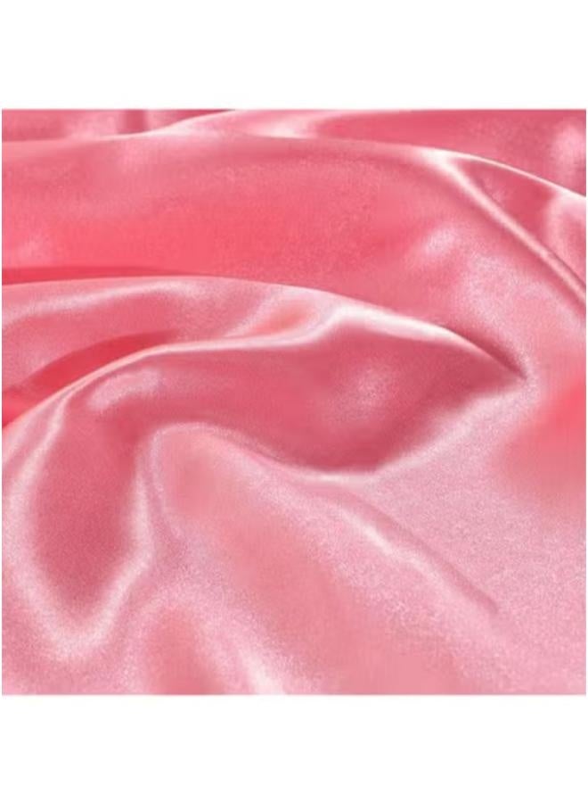 غطاء وسادة ساتان بينك غامق أنيق - ناعم وفخم - Pillowcase004  - Image 2