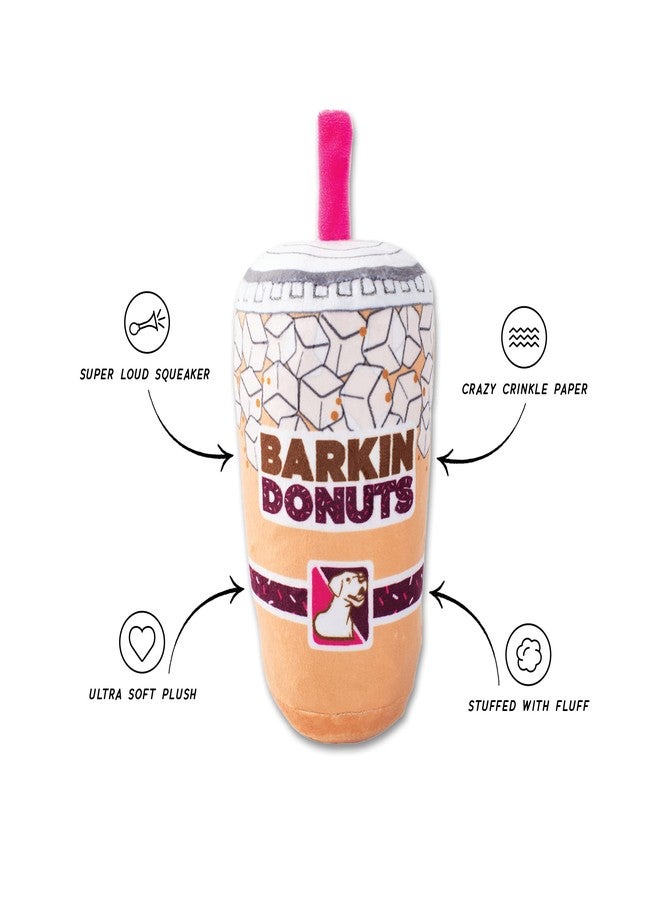 Fringe لعبة كلب قطيفة من Fringe Studio، بنكهة قهوة مثلجة من BARKIN Donuts، من مجموعة ألعاب الكلاب Wagsdale (289736) - Image 2