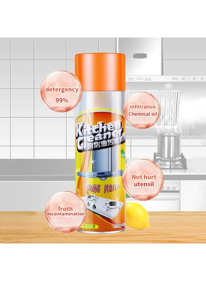 منظف مطبخ رغوي متعدد الاستخدامات 500 مل – بخاخ لإزالة الدهون والبقع الزيتية العنيدة، فعال على الشفاطات، الأسطح والأجهزة، تركيبة رغوية قوية لتنظيف سريع ولمعان مثالي - Image 2