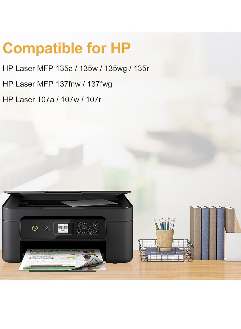 Office maker High Capacity 106AX W1106AX for hp 106AX toner cartridge Use with HP Laser 107a 107w 107r HP Laser MFP 135w 135wg 135a 135r HP Laser MFP 137fwg 137fnw (2-Black, 1-Pack) 2x2500 pages - Image 2