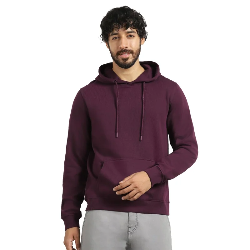 نوبيرو Men's Fleece Hooded Sweatshirt