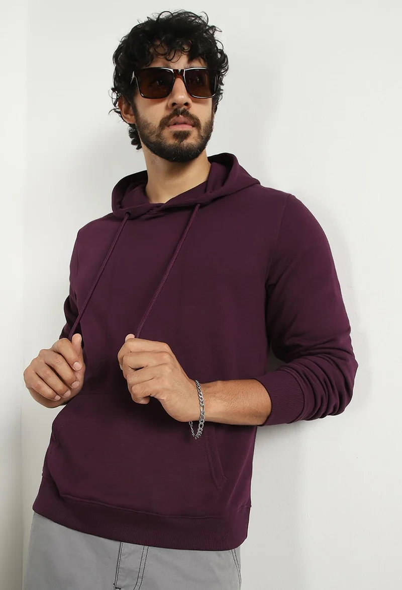 NOBERO Men's Fleece Hooded Sweatshirt