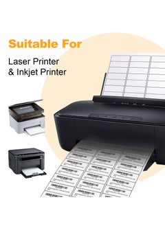 SYOSI Shipping Address Mailing Labels 30-UP White Shipping Labels for Inkjet or Laser Printer Labels White Blank Sticker Name Tags Printable Address Labels 30 Per Page 3000 Labels 100Sheets  - Image 4