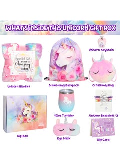 MissTiara Unicorn Girls Gift Set - Birthday Gifts, Ramadan Gift Boxes, Back to School Gifts, Graduation Gifts and Toy Gift Sets for Girls Ages 4 to 18  - Image 2