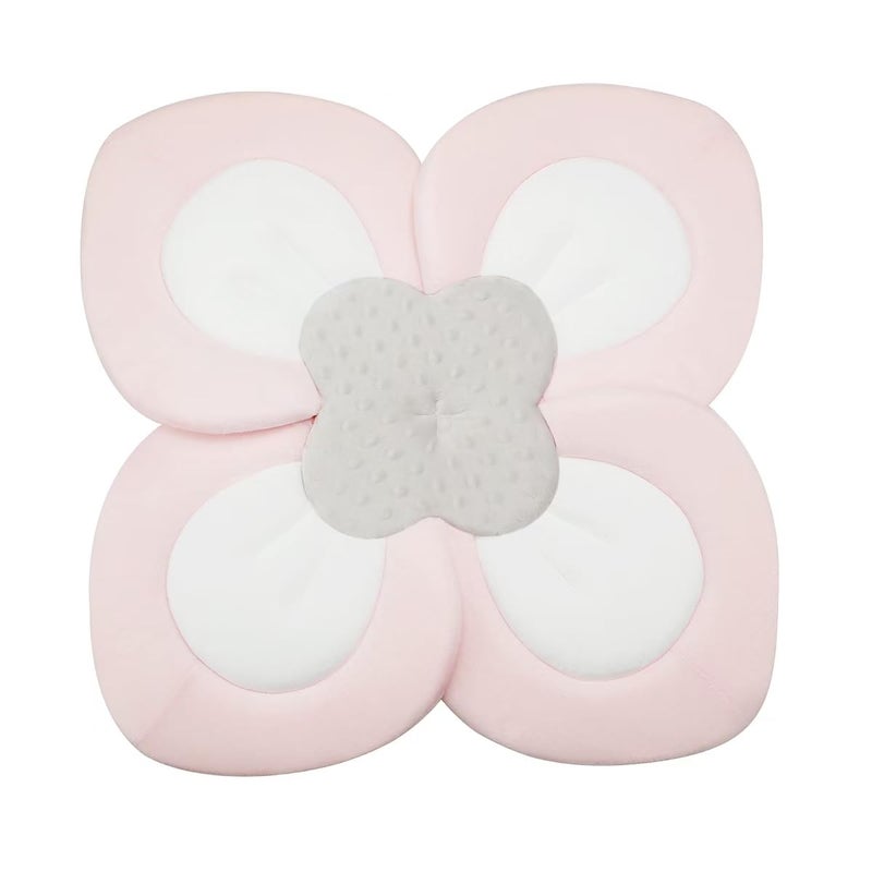 PandaEar Baby Bath Pad for Infant Newborn | Soft Flower Petals for Sink Bathtub Essentials Shower Gift (Pink) - Image 1