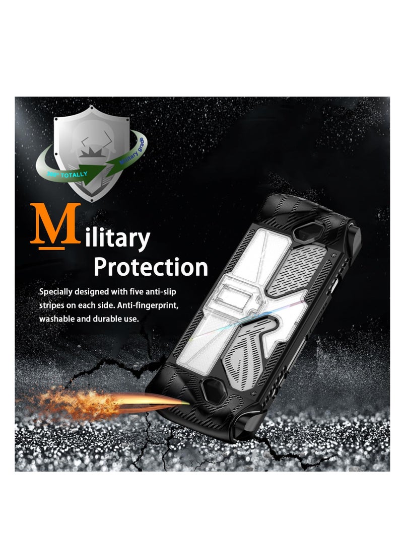 Excefore Compatible for ROG Ally Case, Shock-Absorption Anti-Slip&Scratch Slim Cover, with Kickstand Military Grade Protector Case, Accessories for ROG Ally Gaming Handheld (Black) - Image 5