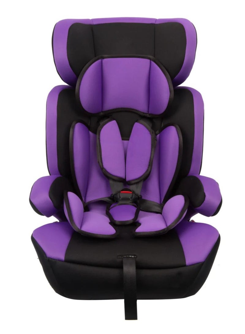 مقعد سيارة للاطفال، 3 في 1، تصميم نحيف ومريح - حزام امان مع 4 اوضاع (ارجواني) - Image 1