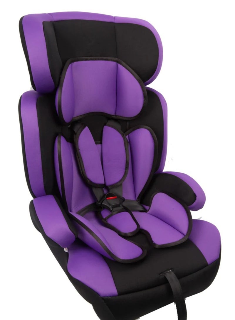 مقعد سيارة للاطفال، 3 في 1، تصميم نحيف ومريح - حزام امان مع 4 اوضاع (ارجواني) - Image 2