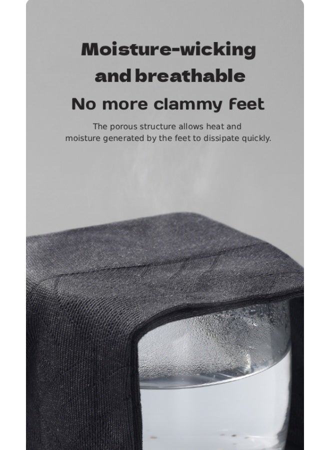 سيبتولفز جوارب رجالية من Septwolves، جوارب صيفية رجالية متوسطة الطول، مصنوعة من الحرير، جوارب مودال رقيقة وجيدة التهوية (6 أزواج) - Image 4