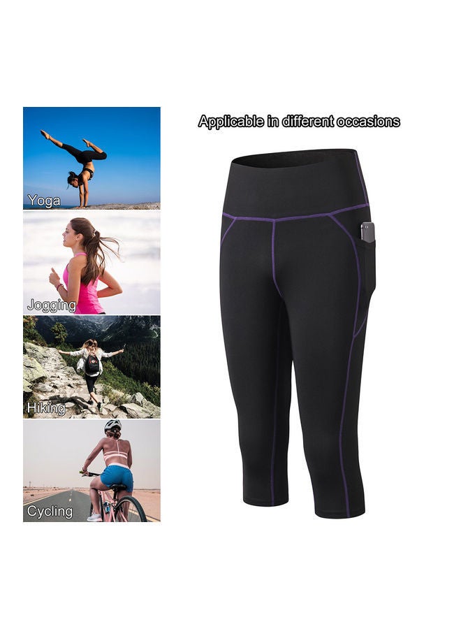 NIBEMINENT High Waist Pocket Bodycon Jogging Trousers S  - Image 2