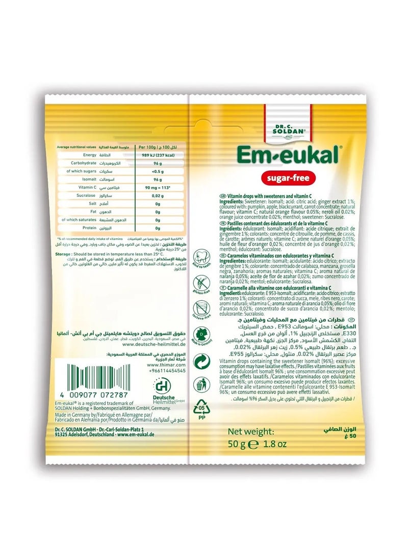 Lozenges With Orange And Ginger To Relieve Cough And Sore Throat - 50g
