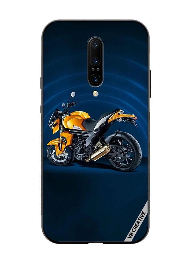VR CREATIVE Protective Case Cover For OnePlus 7 Pro Bike Design Multicolour - Image 1