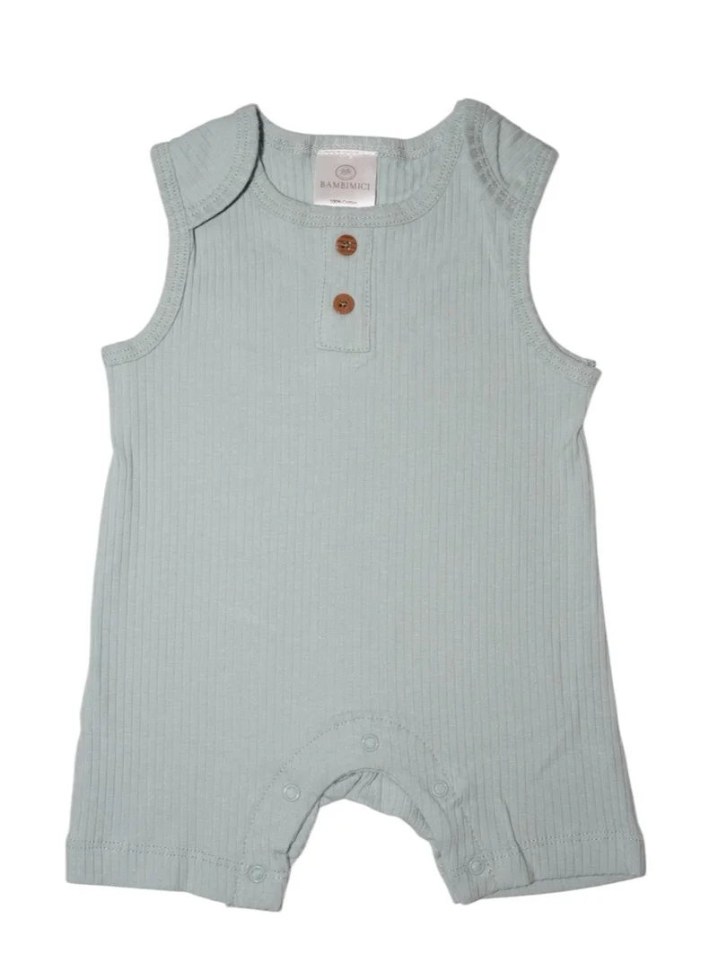 بمبىمىشى Bambimici Liam 2- Piece Sleeveless Dinosaur Printed Baby BodySuit - Multicolor