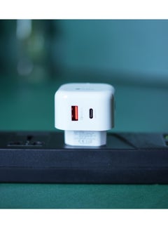 ProOne ProOne 18W PD Fast Charger, Compact Square Design, Dual USB-A & Type-C, QC 3.0, Safe Charging, Compatible with iPhone, Galaxy, iPad, Pixel, Huawei, Xiaomi & More  - Image 3