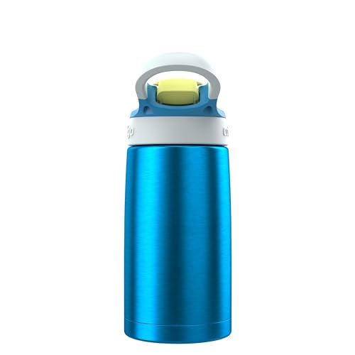 Contigo Autospout Water Bottle with Straw 13 oz Blue Poppy/Glacier - Image 2