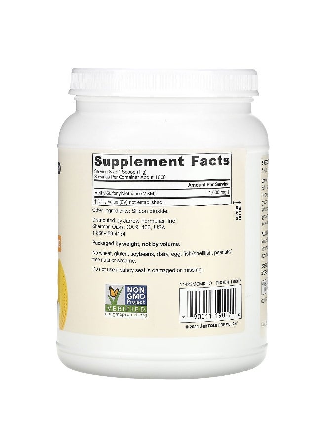 jarrow formulas Jarrow Formulas, MSM Powder, 1,000 mg, 35.5 oz (1,000 g)  - Image 2