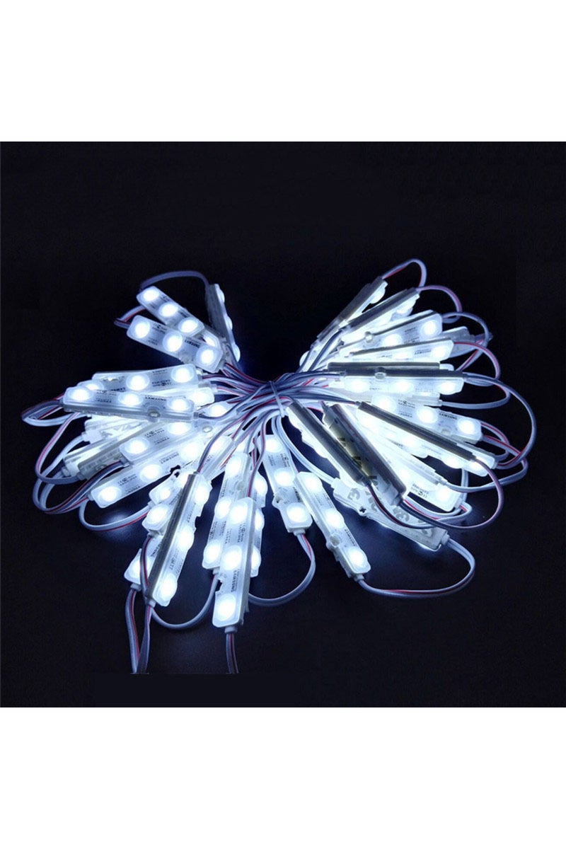 Cool white 50pcs DC12V 5730 3 LED Module Light Injection Waterproof Cool Warm White for Advertisemen