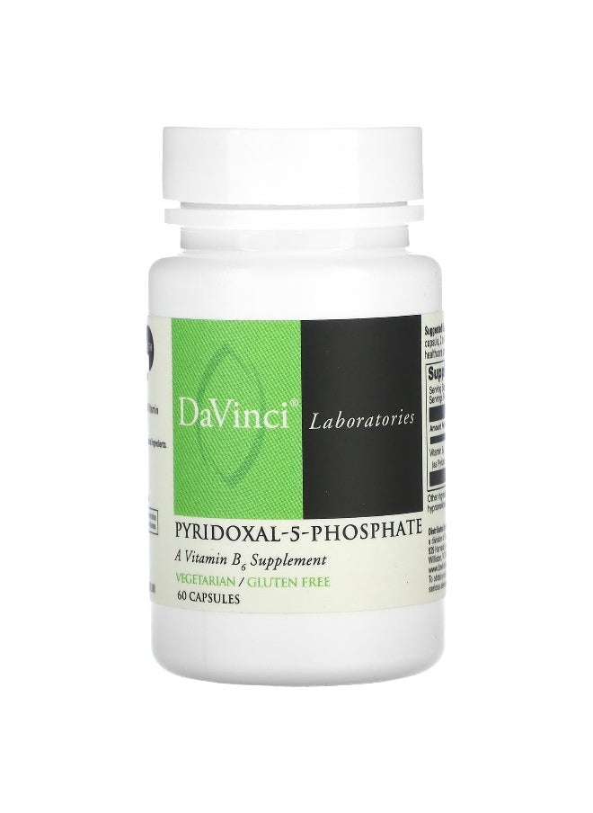 DaVinci Laboratories DaVinci Laboratories, Pyridoxal-5-Phosphate, 33.8 mg, 60 Capsules  - Image 1