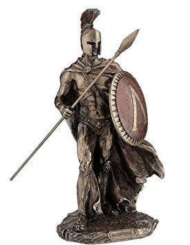 11 Leonidas wSpear Spartan King Statue Sculpture Figure Roman Figurine