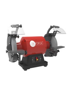 AFRA AFRA Bench Grinder, 200x20mm, 500W, 2980RPM, Silent Induction Motor, Ball Bearing, Adjustable Eye Shield & Spark Deflector, LED Light with Independent Switch, AFT-20-200BGRD, 1-Year Warranty 