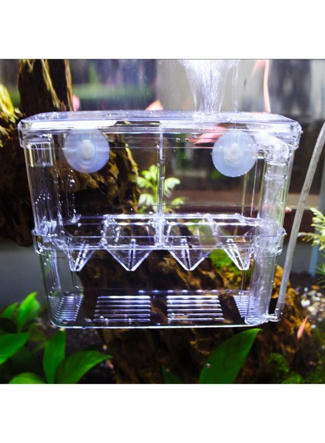 Aquarium Multi-Functional Isolation Breeding Incubator Box for Fish Tank for Small Fish Hatchery, Acrylic Divider also Can Connect Air Pump - Image 2