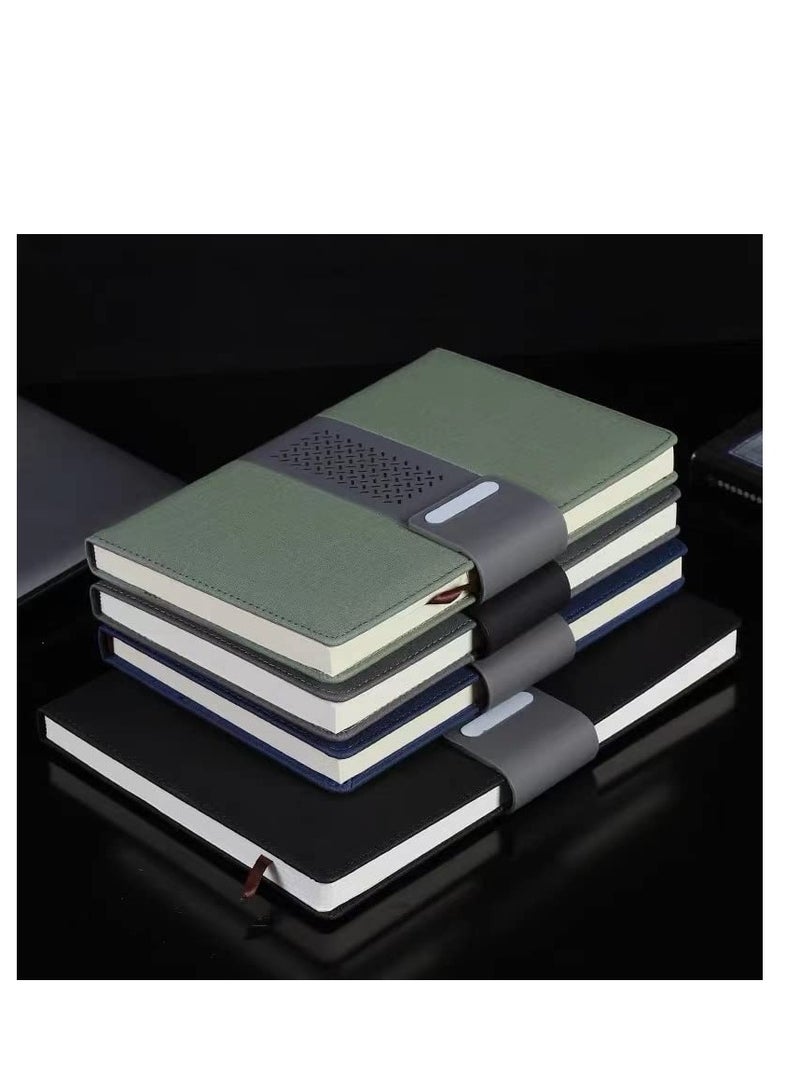 KASTWAVE دفتر ملاحظات كلاسيكي من الجلد مقاس A5 مع قلم، دفتر ملاحظات للسفر عتيق ومفكرة يومية وقلم، أفكار يومية للأعمال، مجموعة هدايا عيد ميلاد للفتيات والأمهات والأب، دفتر ملاحظات عمل من الجلد الناعم السميك بتصميم عتيق - Image 4