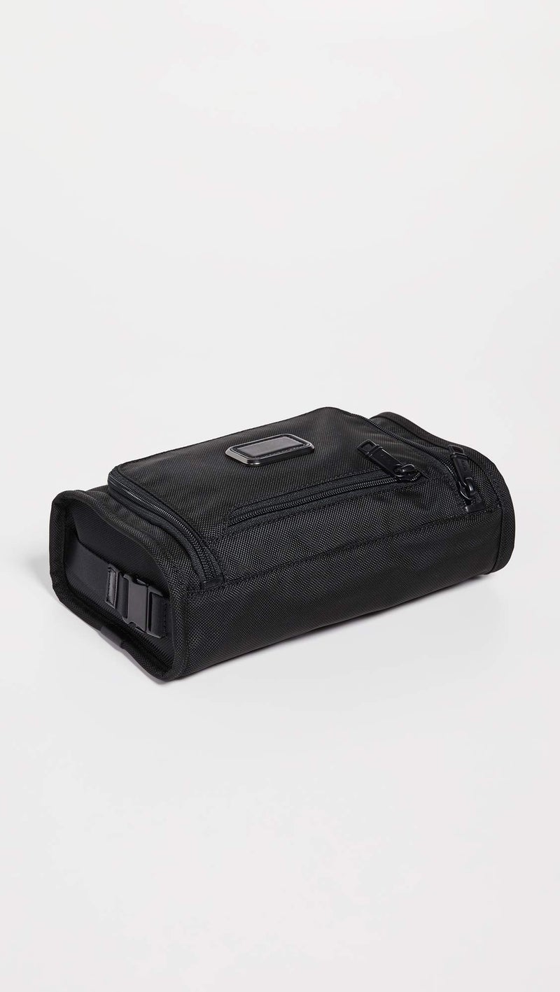 TUMI - Alpha Travel Kit - Travel Toiletry Bag - Compact Travel Organizer for Cosmetics & Essentials - TUMI Tracer - Black - Image 3