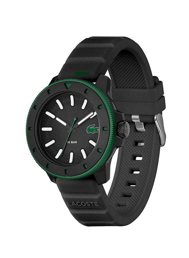 LACOSTE ROUND ANALOG MEN'S BLACK CASE WATCH - 2011412 - Image 3