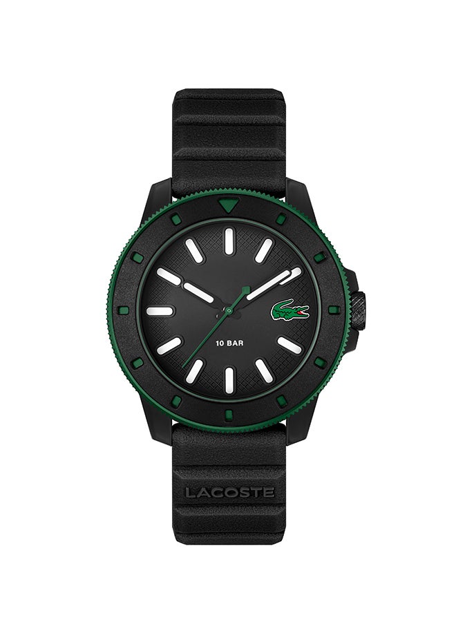 LACOSTE ROUND ANALOG MEN'S BLACK CASE WATCH - 2011412 - Image 1
