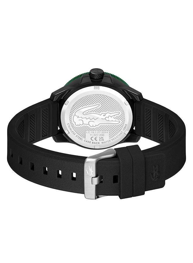 LACOSTE ROUND ANALOG MEN'S BLACK CASE WATCH - 2011412 - Image 2