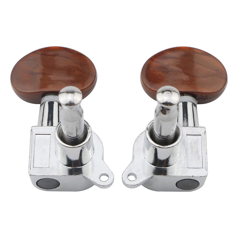 Swhmc 3R 3L Acoustic Electric Guitar Pegs String Tuners Keys Machine Heads Locking Knobs Silver - Image 5