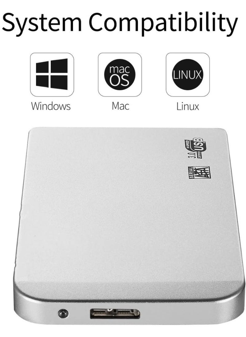 Caraele 2TB External Hard Drive - Portable USB 3.0 Ultra Slim Portable External Hard Drive 5Gbps - External Hard Drive for PC, Laptop (Not the Game Drive)  - Image 3