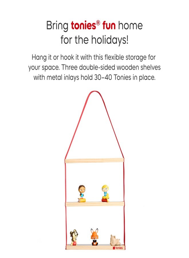 Tonies Hanging Shelf - Reusable Wall Hanging Design with 3 Shelves - Image 5