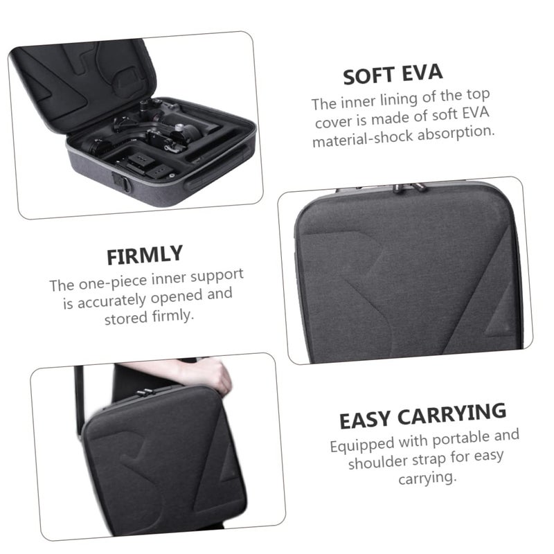 Shockproof Hard Storage Case Crossbody Handbag with Shoulder Strap for Outdoor Wear Resistant - Image 4