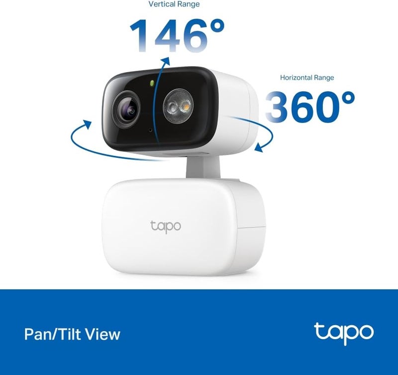 تابو كاميرا مراقبة TP-Link Tapo C206 Mini بدقة 1080P وتغطية 360° للاستخدام داخليًا وخارجيًا، مع تقنية الذكاء الاصطناعي للكشف والإشعارات، ودعم لبطاقات الذاكرة من نوع MicroSD سعة حتى 512 جيجابايت، أبعادها 105.3×77.8×69.8 مم - Image 4