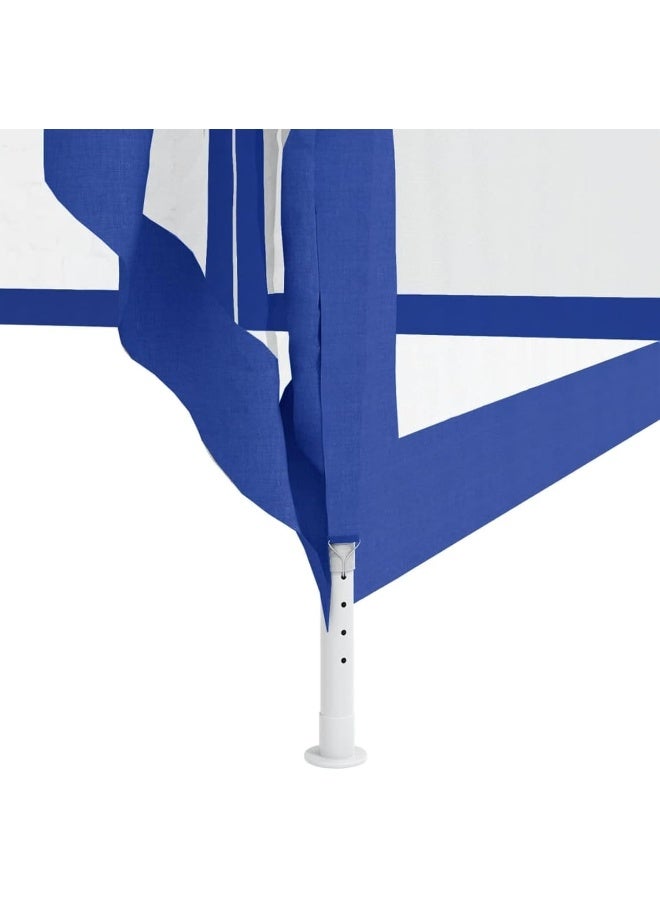 YULAN Yulan Outdoor Folding Gazebo Pop Up Gazebo Foldable with 4 Side net Walls Waterproof UV Protection 50+ Garden Gazebo Party Tent Garden Tent for Party, Blue 3x3  - Image 3